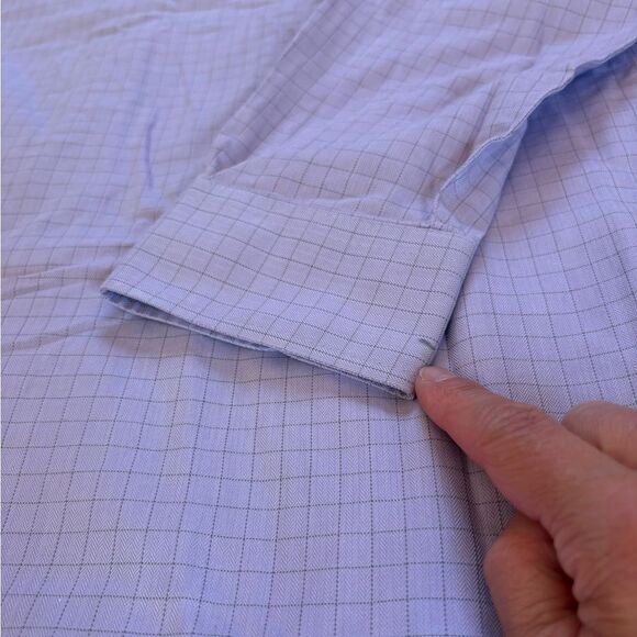 Brooks Brothers 1818 Regent All Cotton Non Iron Button Down Shirt Purple Plaid - Picture 3 of 7